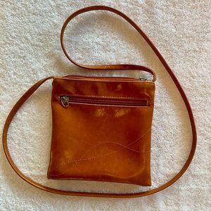 Crystalyn Kae Cha Cha Small Crossbody Bag, brown glazed vegan leather